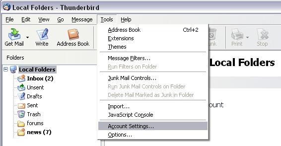 Thunderbird Tutorial 1